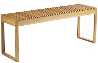 Living&More budgetvenlig entremøbel bænk i bambus i flot design