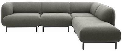 Egholm u sofa med modulopbygning i moderne design og mange detaljer