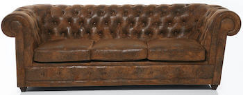 KARE design læder chesterfield sofa udført i oxford læder