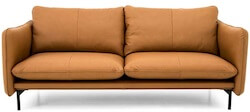 Suny 3 personers sofa i cognac farvet læder
