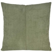 Grøn fløjl sofapude i blødt materiale