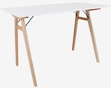 House Nordic prisvenligt og enkelt desk i hvid