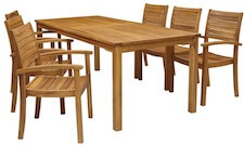 Coop Liva L havemøbelsæt med 6 stole